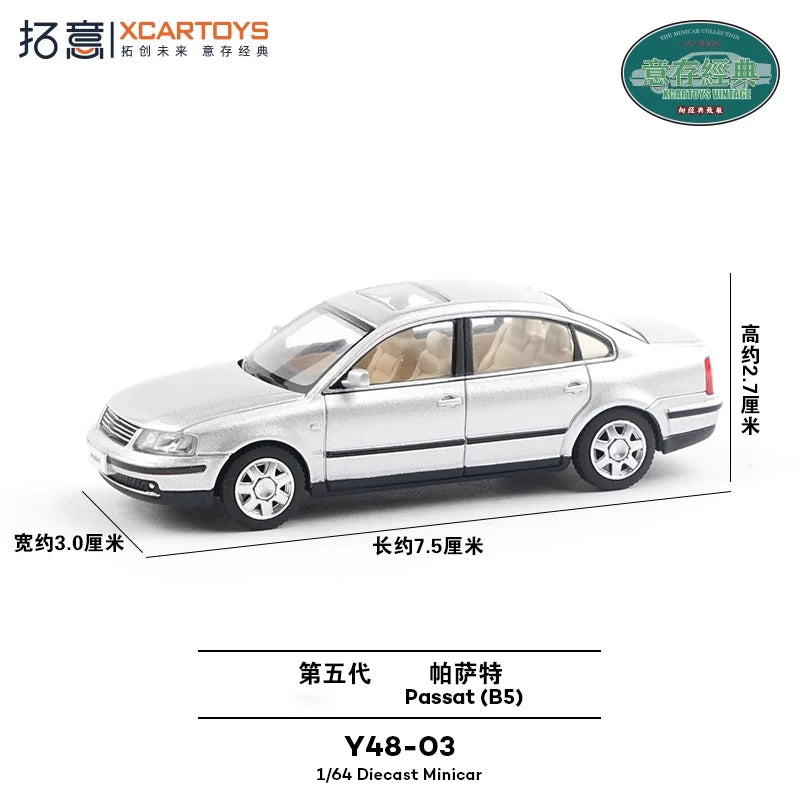 Xcartoys 1:64 Passat B5 silver Diecast Model Car