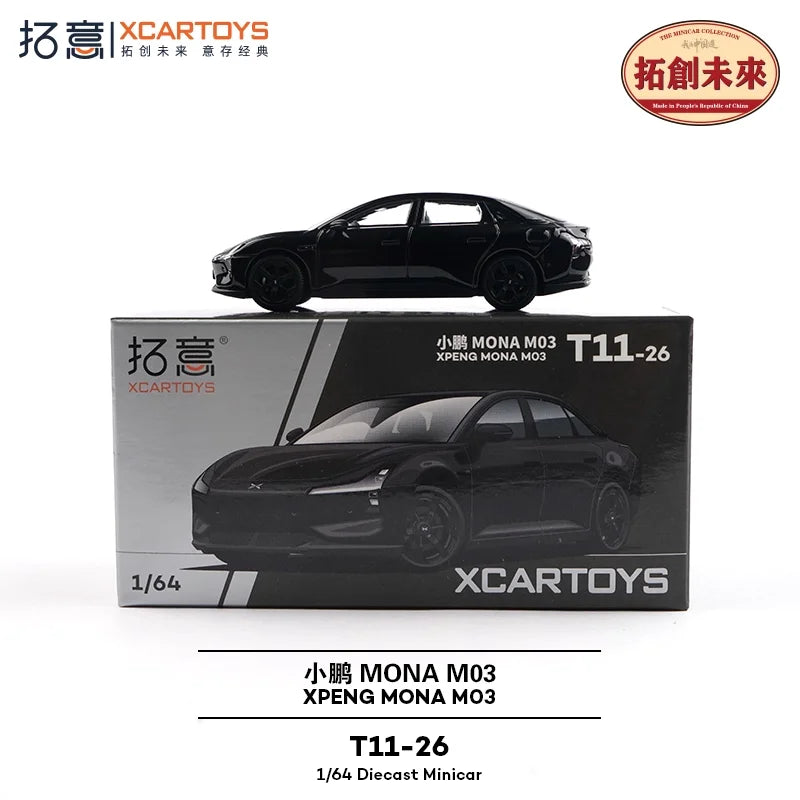 Xcartoys 1:64 XPeng M03 Black T11-26 Diecast Model Car