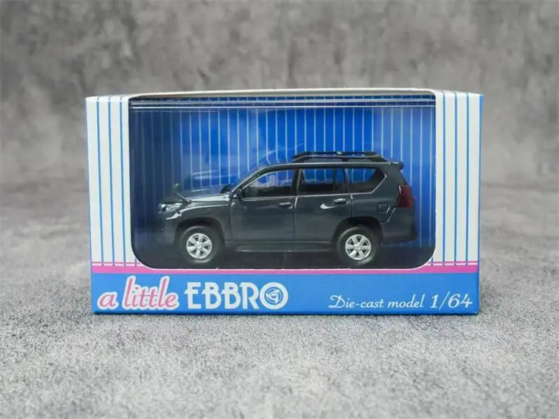 Ebbro 1:64 Prado 150 Silver / White / Gray Diecast Model Car