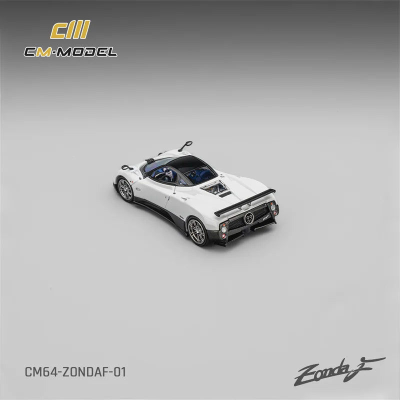 PreSale CM MODEL 1:64 ZondaF Pagani Pearl white Die-Cast Car Model Collection Miniature