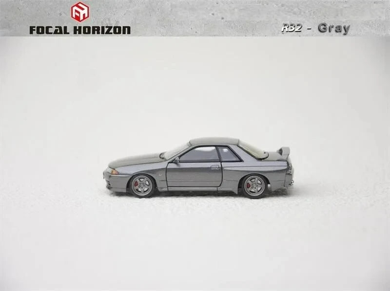Focal Horizon FH 1:64 Skyline GT-R R32 S-Tune Gray Diecast Model Car