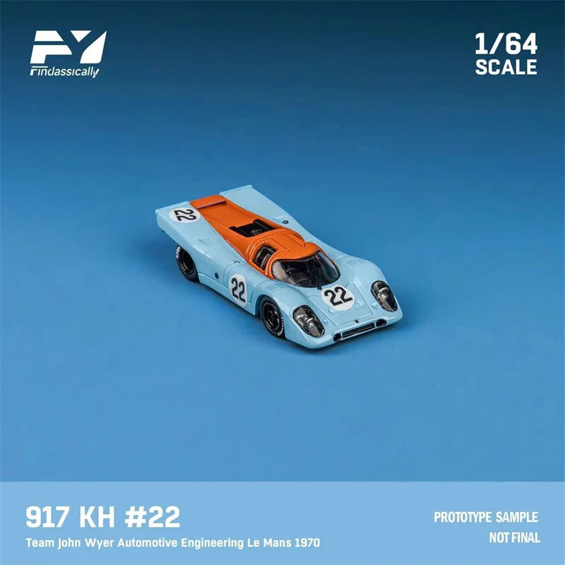 Finclassically 1:64 917K Blue Limited300 Diecast Model Car