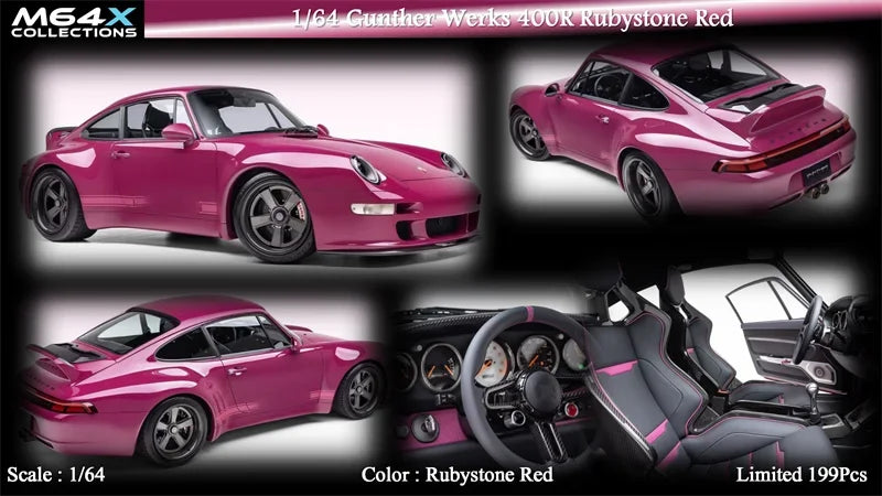M64X 1:64 Gunther Werks GW 911 400R Resin Model Car