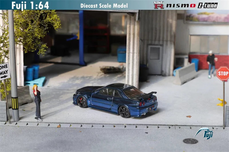 Fuji 1:64 Skyline R34 GT-R Nismo Z-Tune Carbon Limited999 Diecast Model Car