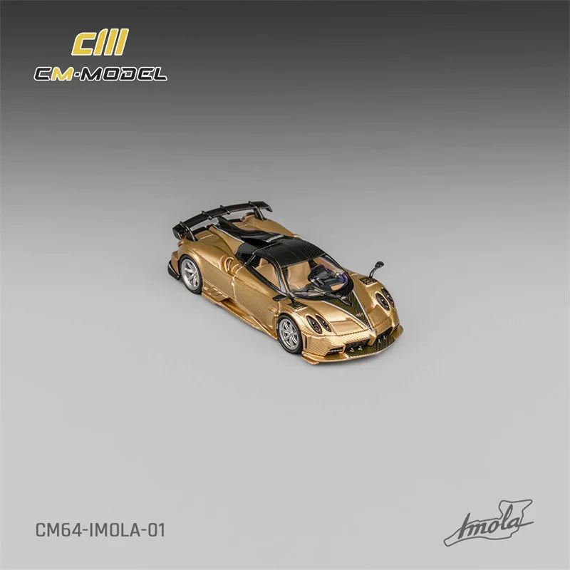 CM MODEL 1:64 Pagani Imola (Gold Fullcarbon)Diecast Model Car