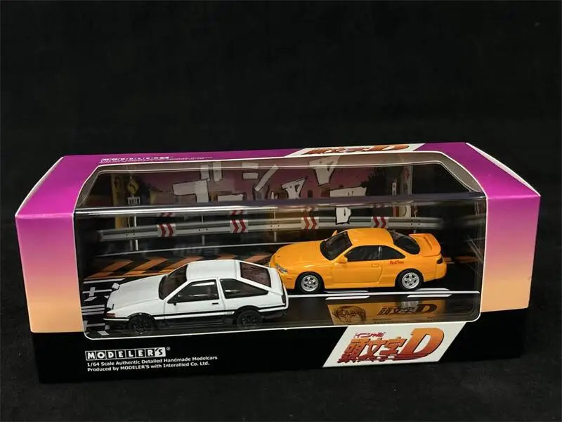Pre-Order** Modeler's 1:64 Vol.19 Initial D set AE86 White + S14