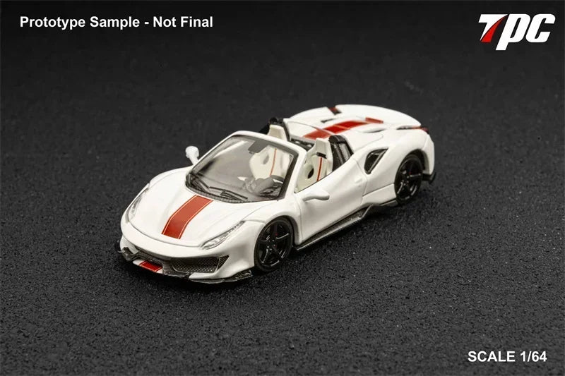 TPC 1:64 Novitec 488 convertible Limited300 Die-Cast Car Model Collection Miniature