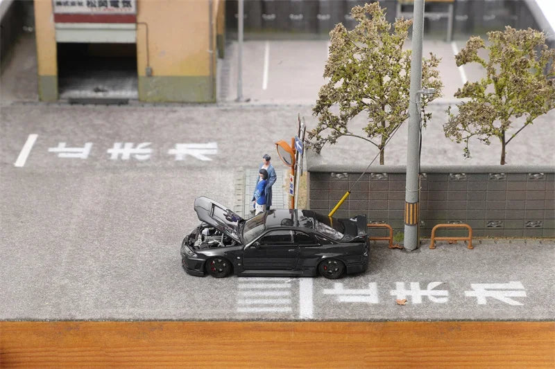 Focal Horizon FH 1:64 Skyline GT-R R33 Nismo 400R Full Carbon Black Limited999 Diecast Model Car