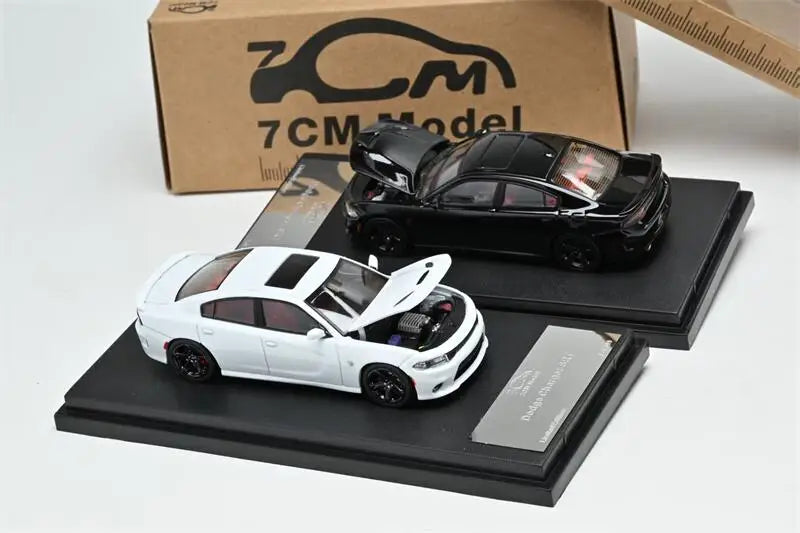 7CM Model 1:64 Charger SRT Hellcat 2023 Die-Cast Car Models Gifts