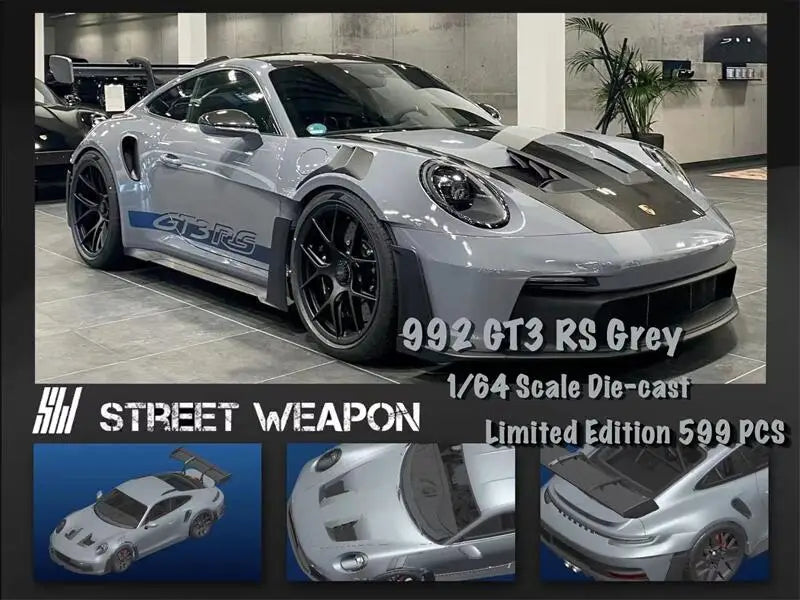 Street Weapon 1:64 992 GT3 Diecast Model Car