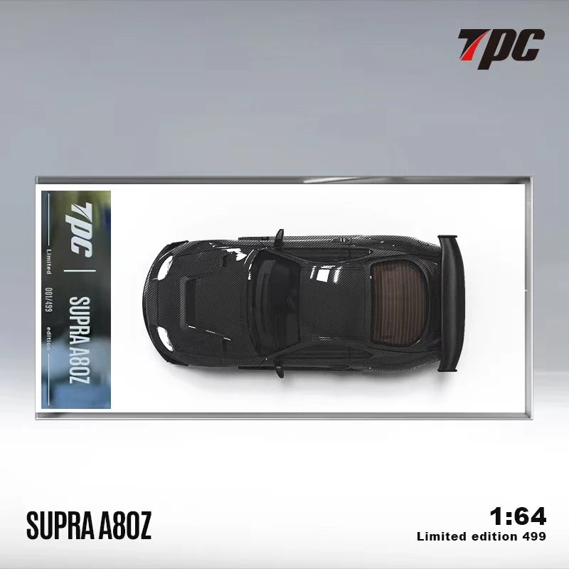 TPC 1:64 Supra A80 Z full carbon fiber limited499 Diecast Model Car