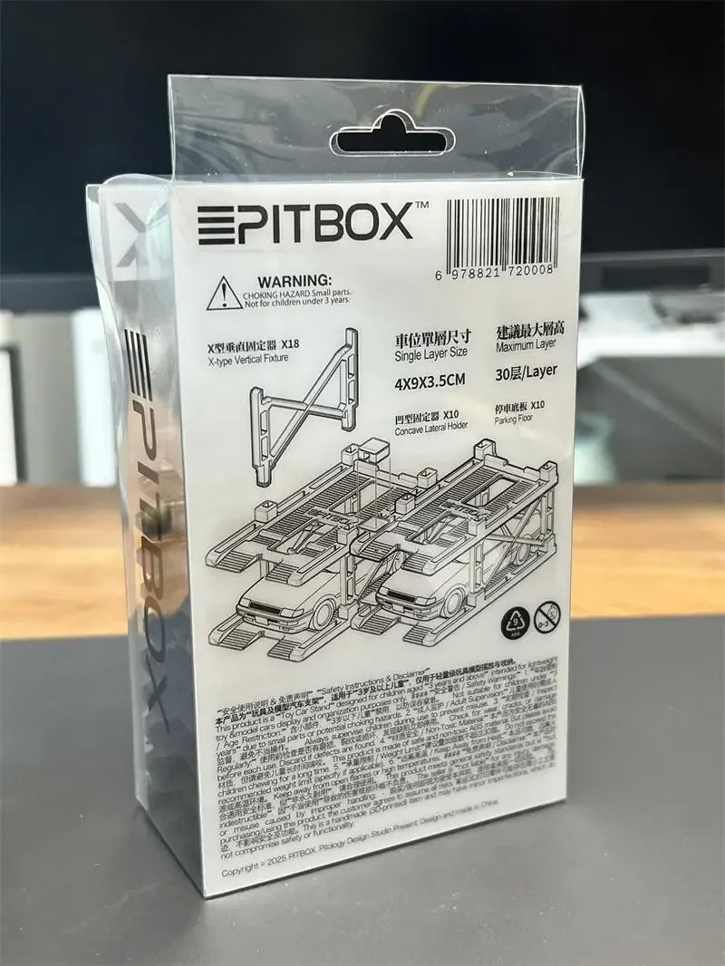 PreSale PITBOX 1:64 Assembly X10 Parking Spaces Glue-free Modular Minature Models Diorama