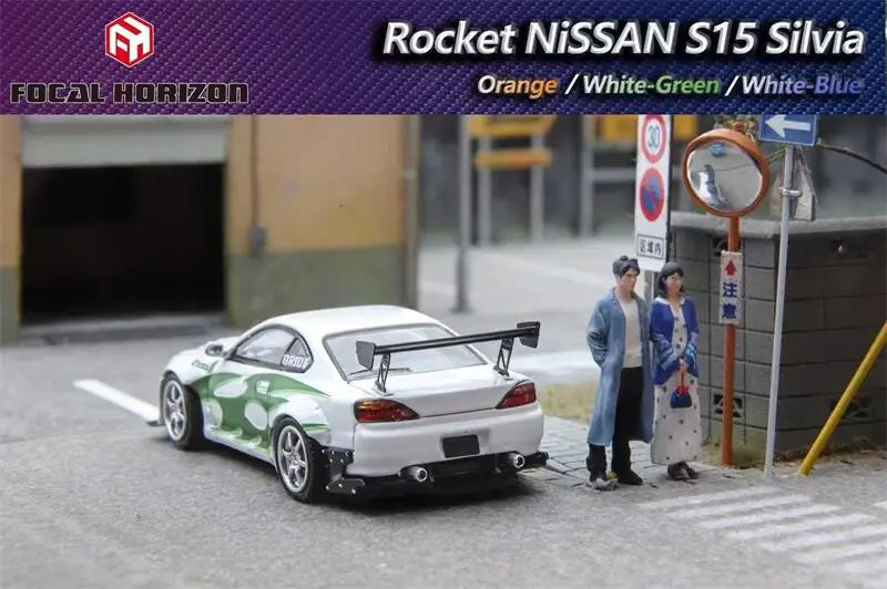 Focal Horizon FH 1:64 Silvia S15 Pandem Rocket Bunny limited999 Diecast Model Car