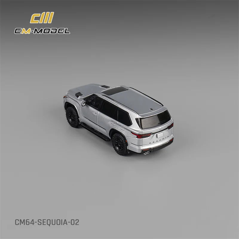 CM MODEL 1:64 Sequoia Silver Die-Cast Car Model Collection Miniature