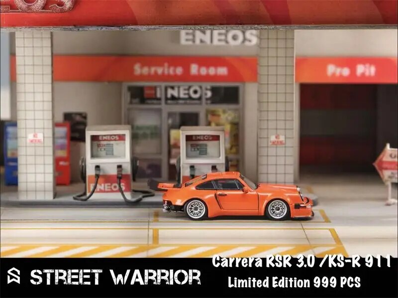 Street Weapon SW 1:64 Carrera RSR 3.0 KS-R 911 Orange limited999 Diecast Model Car