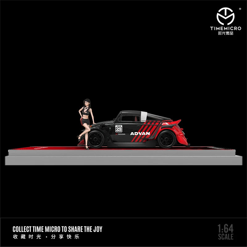 Time Micro 1:64 RWB Bee-tle ADVAN Limited999 Diecast Model Car