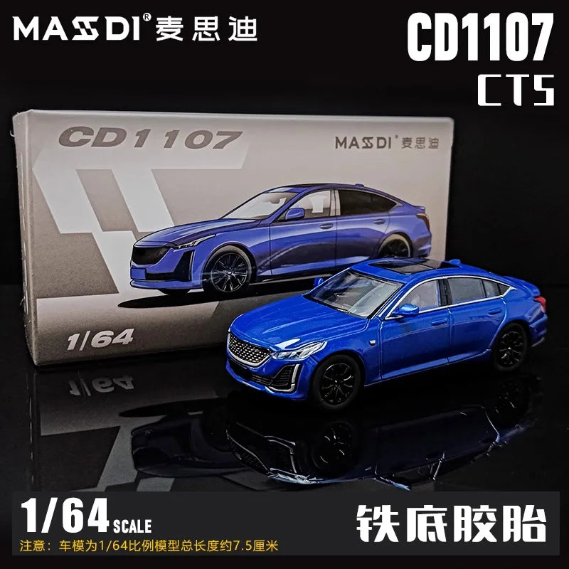 MASDI 1:64 CT5 Black / White / Blue Diecast Model Car