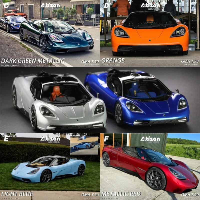 **Pre-Order** Artizan Model 1:64 V12 GMA T.50 Resin Model Car