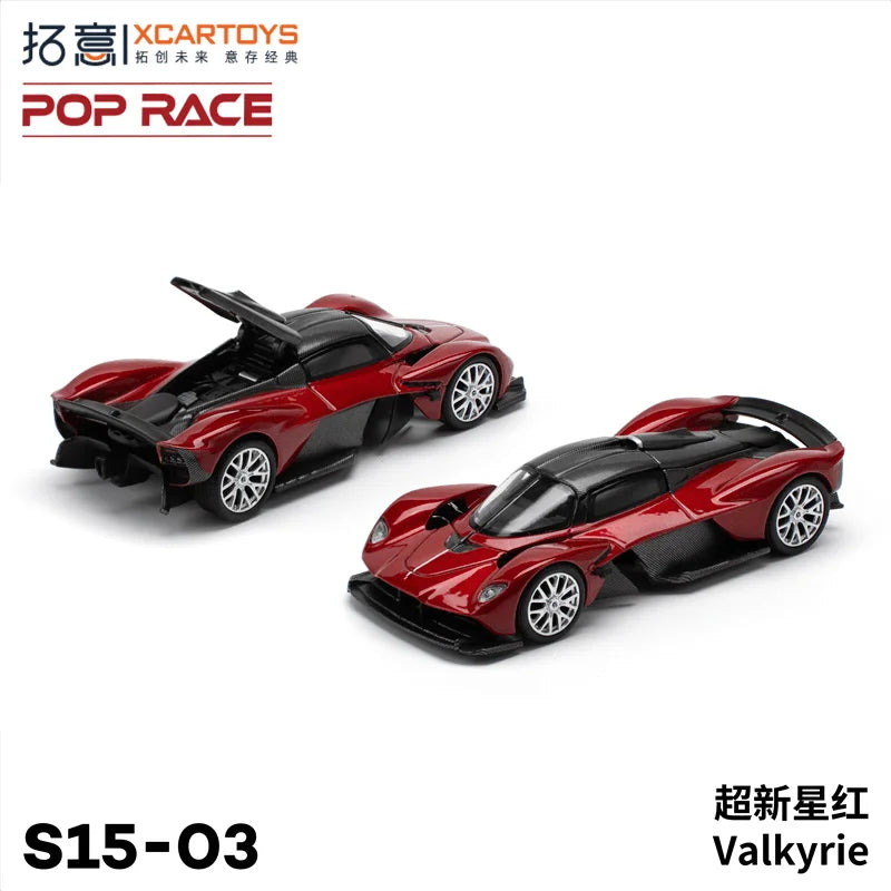 Xcartoys x POP RACE 1:64 Valkyrie Red Diecast Model Car