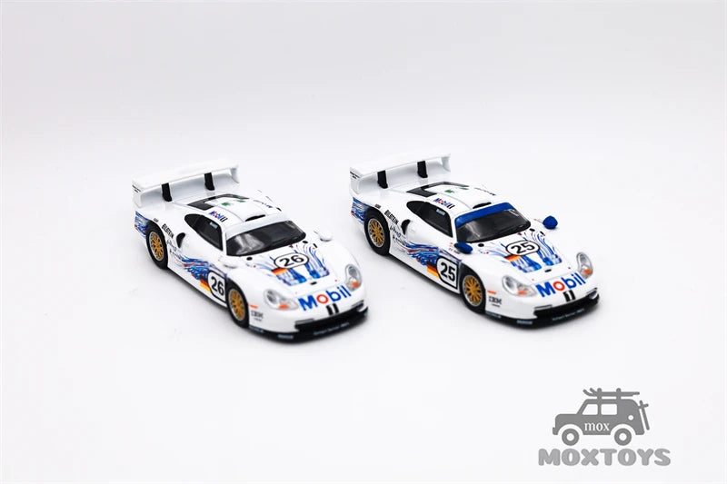 Sparky Tiny Exclusive 1:64 GT1 EVO 24h LE MANS 1997 H.J.STUCK - T.BOUTSEN #25 #26 two cars set Diecast Model Car