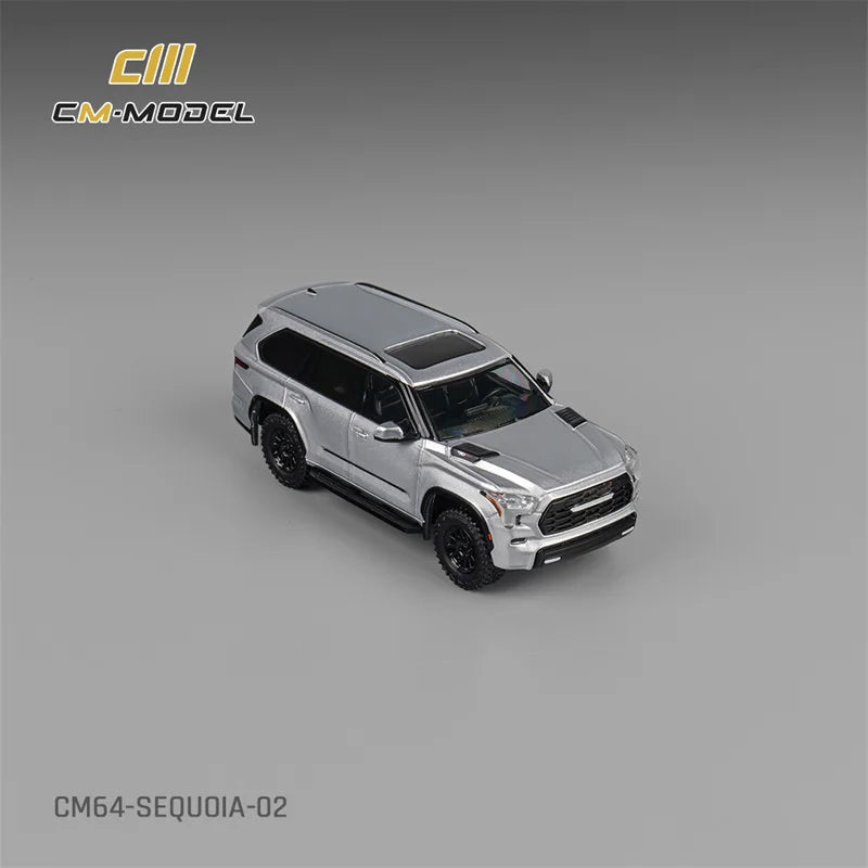 CM MODEL 1:64 Sequoia Silver Die-Cast Car Model Collection Miniature