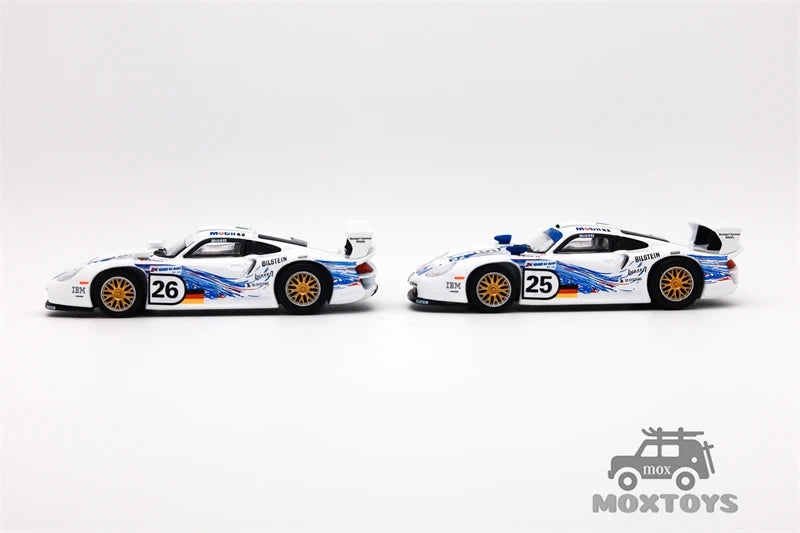 Sparky Tiny Exclusive 1:64 GT1 EVO 24h LE MANS 1997 H.J.STUCK - T.BOUTSEN #25 #26 two cars set Diecast Model Car