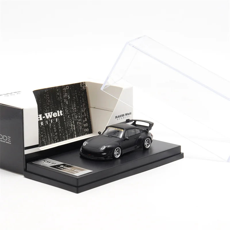 Decode 1:64 RWB Rauh-Welt black matt Diecast Model Car