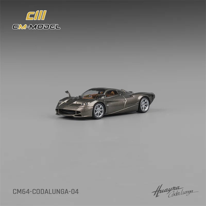 CM MODEL 1:64 Pagani Codalunga Metal gun gray Diecast Model Car