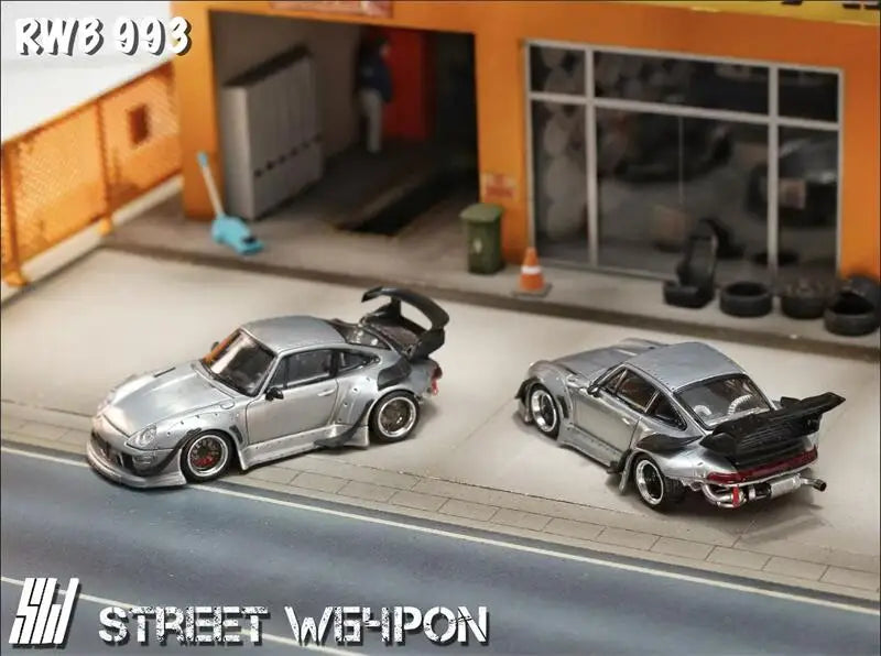 SW 1:64 RWB 993 RAW Varnish version limited499 Diecast Model Car