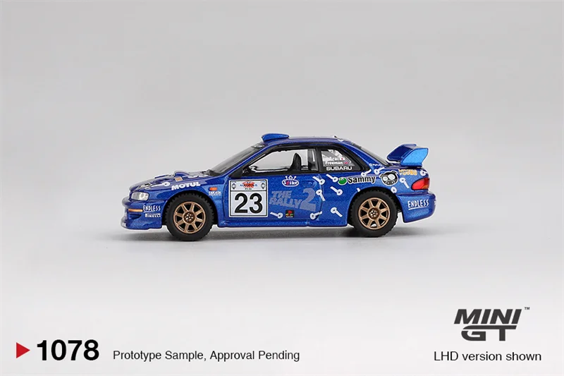 MINI GT 1:64 Impreza WRC99 #23 2000 Acropolis Rally 1078 Diecast Model Car