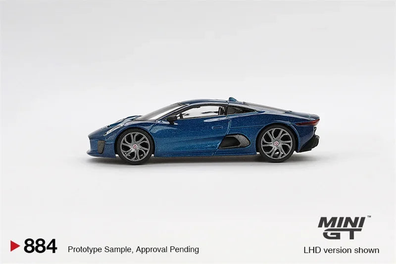 MINI GT 1:64 Jaguar C-X75 Blue Die-Cast Car Model Collection Miniature