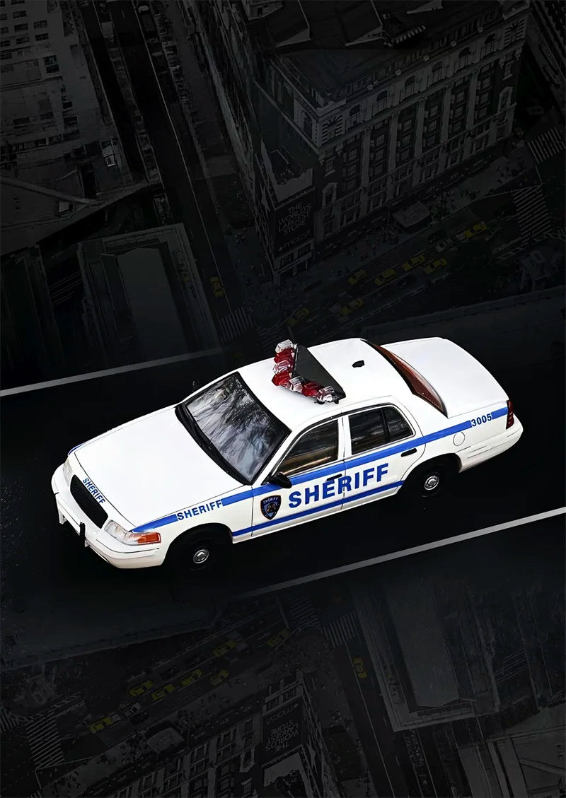 MK Miniatures & GOC 1:64 Crown Victoria SHERIFF Diecast Model Car