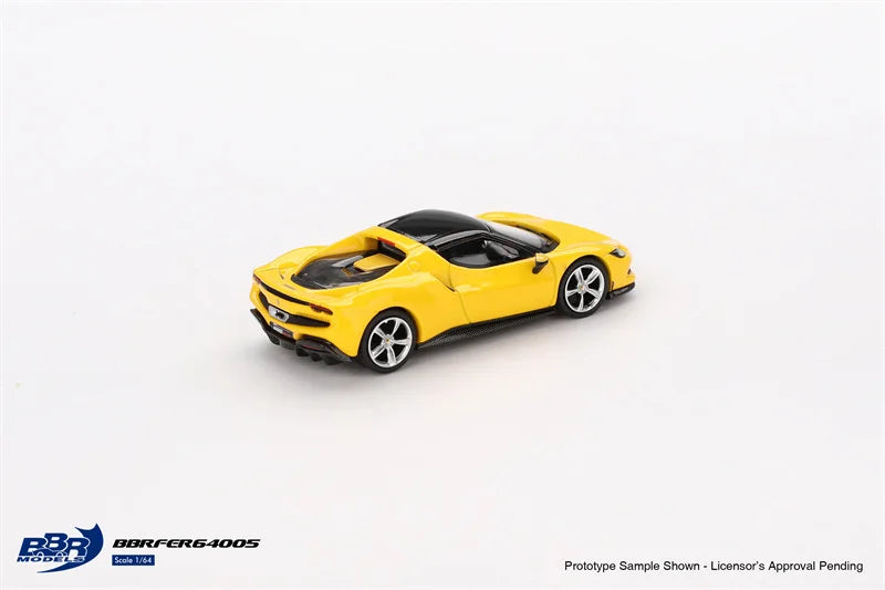 BBR 1:64 296 GTB Giallo Modena Yellow Collection Miniature DieCast Model Car