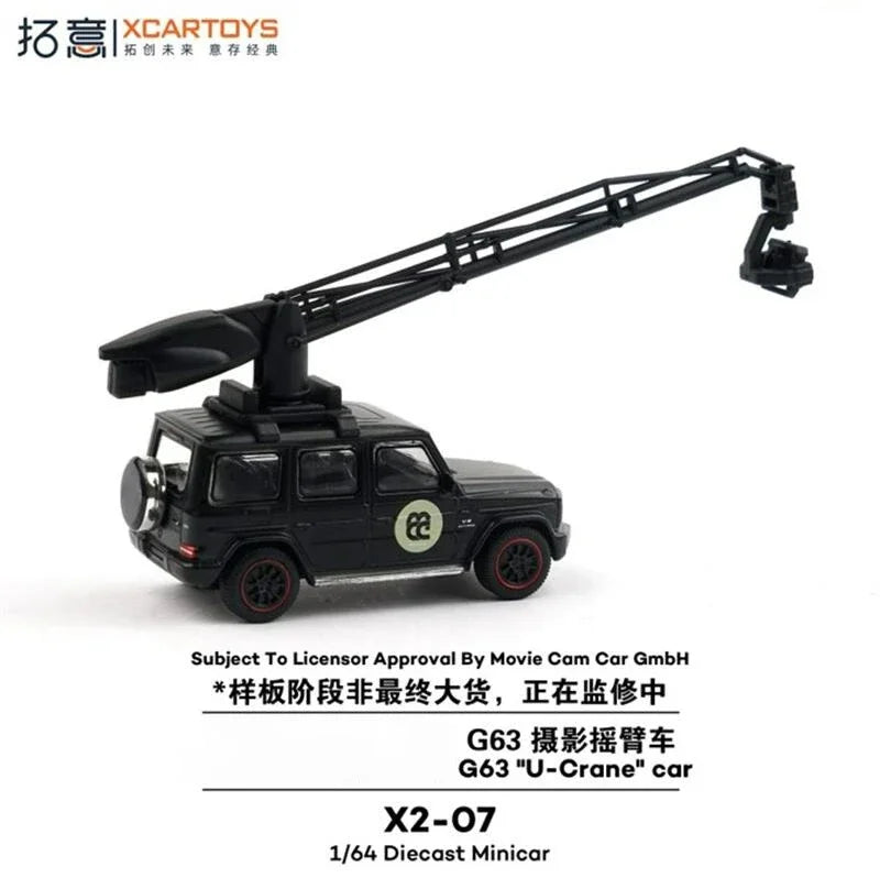 PreSale Xcartoys 1:64 G63 U-Crane Car BlackCollection Miniature Diecast Metal Model Car