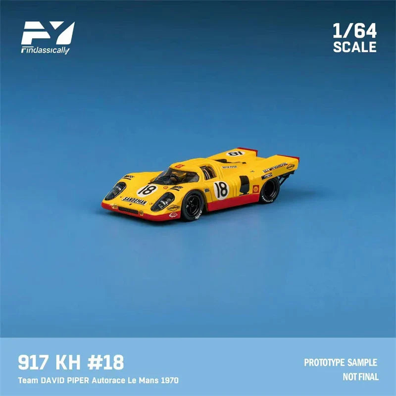 Finclassically 1:64 917K Yellow White Diecast Model Car