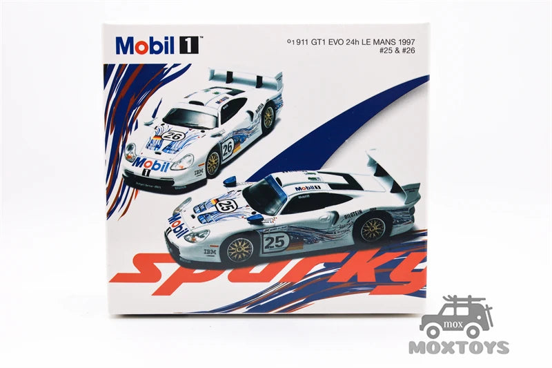 Sparky Tiny Exclusive 1:64 GT1 EVO 24h LE MANS 1997 H.J.STUCK - T.BOUTSEN #25 #26 two cars set Diecast Model Car