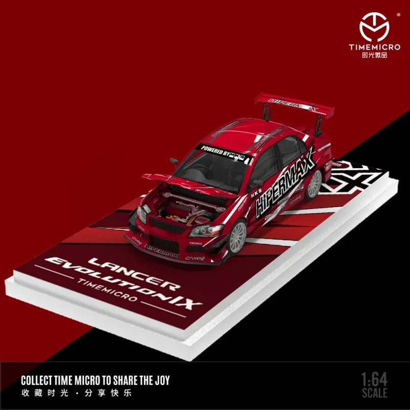 Time Micro 1:64 Lancer EVO IX HIPERMAX Diecast Model Car