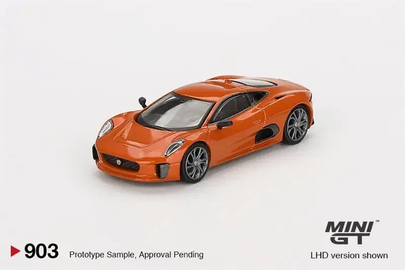 MINI GT #903 1:64 007 Jaguar C-X75 Orange Spectre Blister Packaging Die-Cast Car Model Collection Miniature