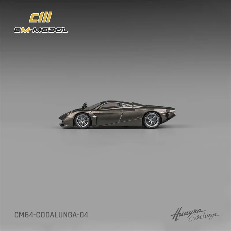 CM MODEL 1:64 Pagani Codalunga Metal gun gray Diecast Model Car