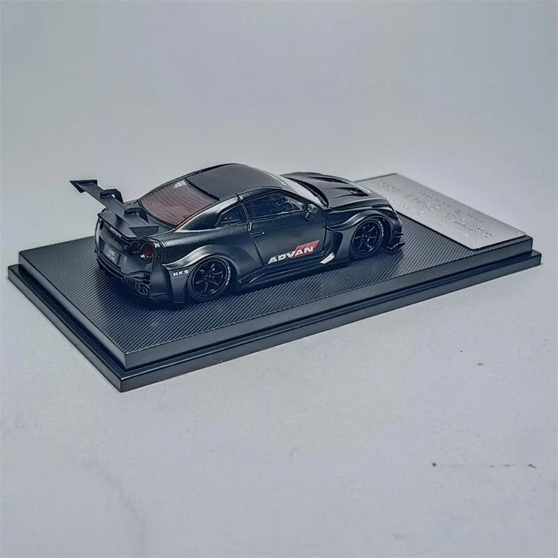 Model Collect MC 1:64 LBWK LB WORK GT GTR R35 Matte Black Diecast Model Car