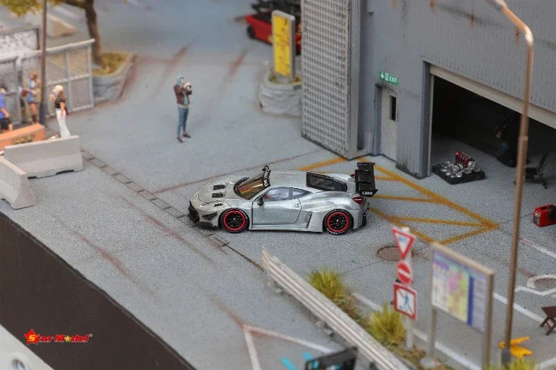 Star Model 1:64 LBSilhouette Works 458 GT Raw Special Die-Cast Car Model Collection Miniature