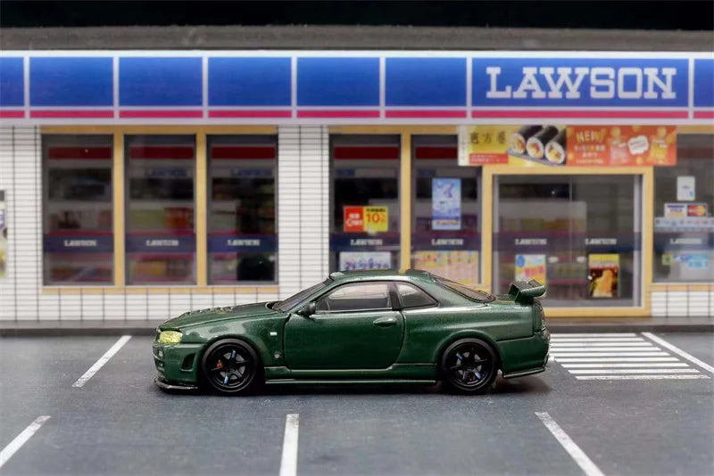 Motorhelix MH 1:64 Skyline GT-R Mk5 R34 Nismo Z-Tune limited699 Diecast Model Car