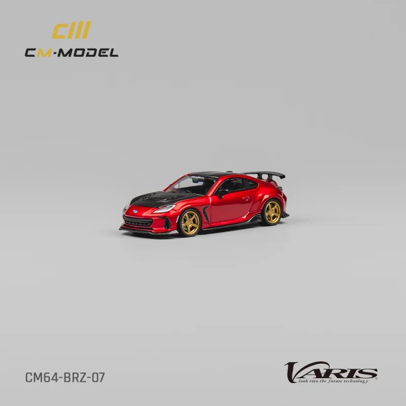 PreSale CM MODEL 1:64 BRZ Varis Metallic Red Collection Miniature DieCast Model Car