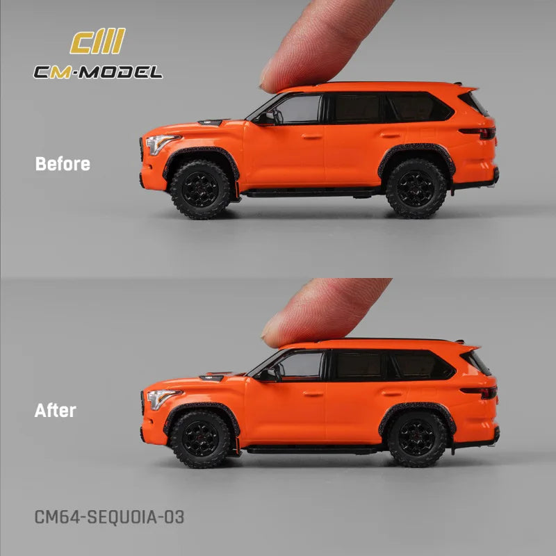 CM MODEL 1:64 Sequoia Orange Die-Cast Car Model Collection Miniature