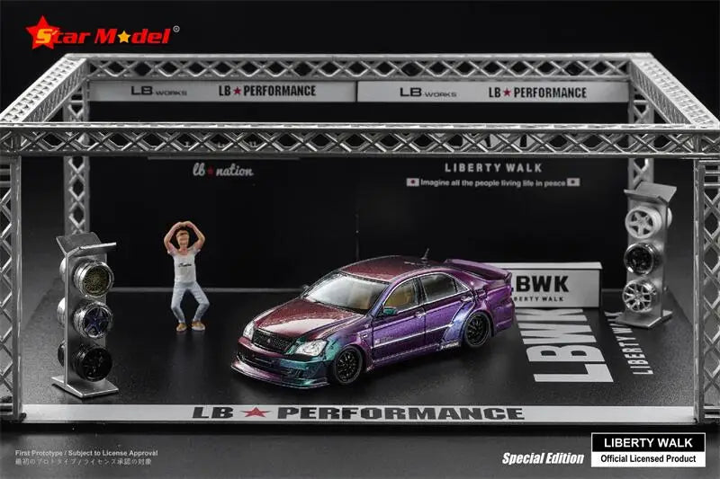Star Model 1:64 LBWK Crown S180 LB nation Limited499 Diecast Model Car