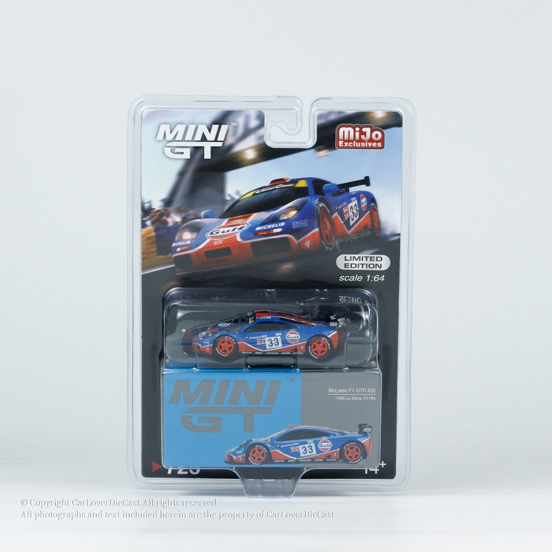 MINI GT 1:64 McLaren F1 GTR #33 1996 Le Mans 24Hr LHD Diecast Model Car