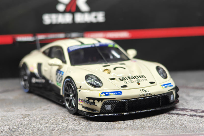 [PreSale] Star Race SR 1:64 GT3 R Milk white No.288 T.B.C 610 Racing Diecast Model Car