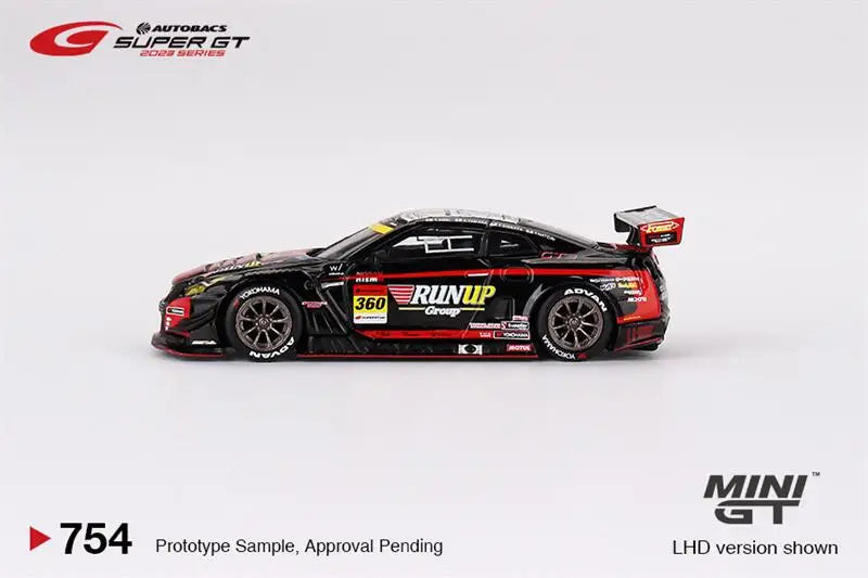 MINI GT 1:64 GT-R NISMO GT3 #360 "RUNUP RIVAUX GT-R" LHD Diecast Model Car
