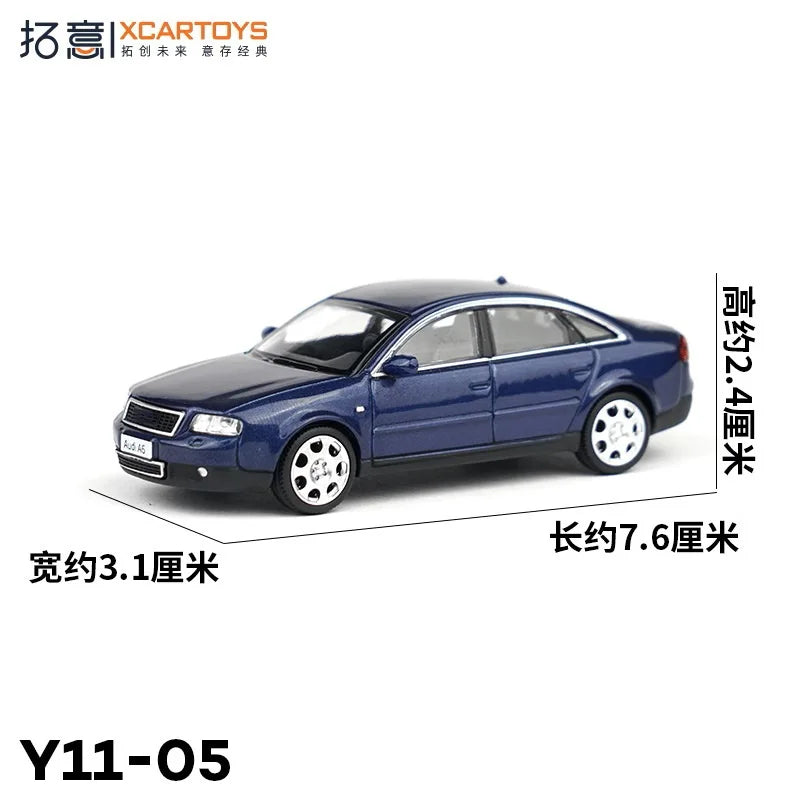 Xcartoys 1:64 second generation A6 Dark Blue Diecast Model Car