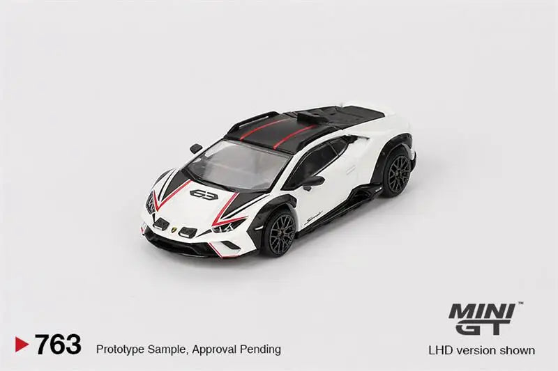 **Pre-Order** MINI GT 1:64 Lambo Huracán Sterrato Bianco Asopo Diecast Model Car